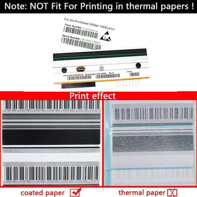 Alt view image 3 of 3 - Print Head For Zebra 105SL Plus Thermal Barcode Printer 203dpi Printer Spare Parts printer head printhead P1053360-18