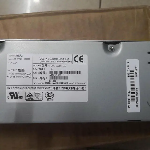 Alt view image 4 of 4 - 95% PSU For IBM IBM X343 500W Switching Power Supply DPS-500EB-1 A A99657-008 29982-001 25K8325