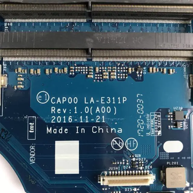 Alt view image 3 of 9 - Dell Precision 7520 Motherboard w/ Intel Xeon E3-1545M v5 2.9GHz LA-E311P JYFWJ
