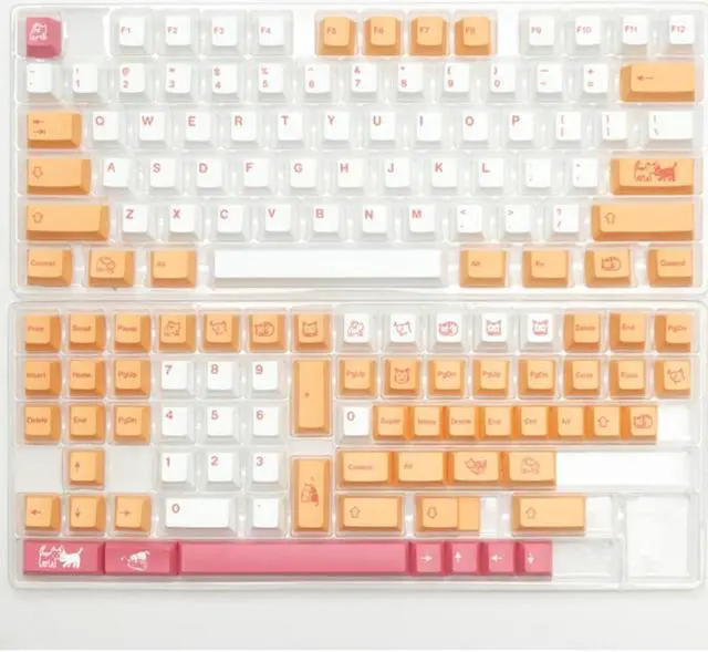 Main image of 141 Keys GMK Orange Boi Keycaps Cherry Profile Dye Sublimation GMK Keycap For Cherry Gateron MX Switch Mechanical Keyboard