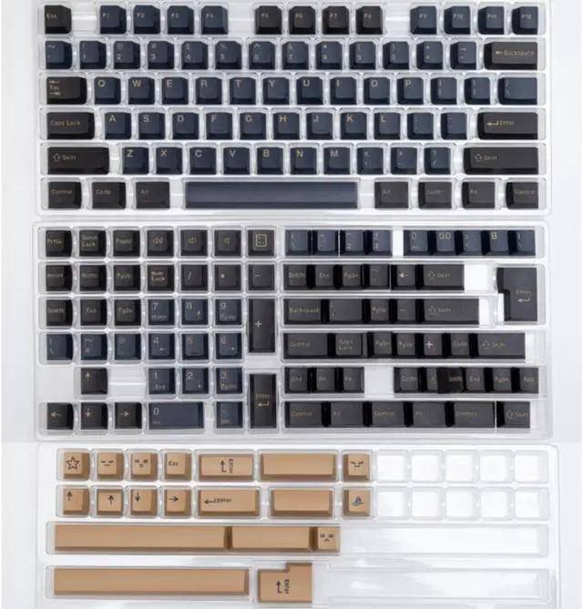 Main image of GMK Blue Samurai keycaps Doubl shot Cherry profile ABS keycaps with 6.25U 7U Spacebar 173 keys For MX Switch Mechanical Keyboard