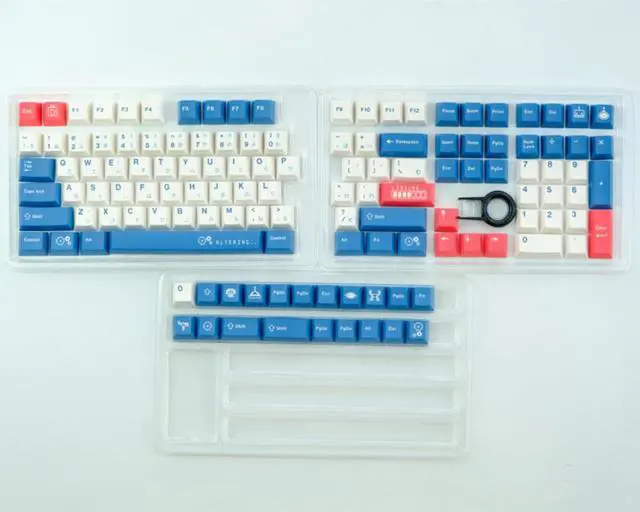 Main image of 129 Keys Dark blue Japanese Keycaps PBT Keycaps Dye Sublimation Cherry Profile Keycap For MX switch Mechanical Keyboard Key Caps