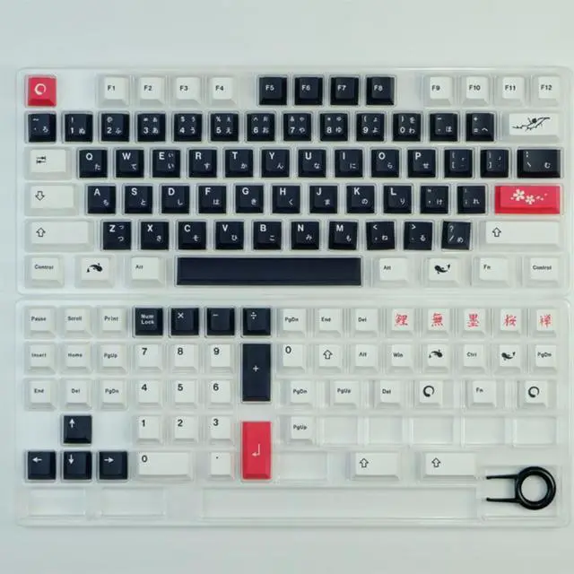 Main image of 129 Keys Ink Painting Japanese Keycaps Dye Sublimation Cherry Profile Keycap For MX switch Mechanical Keyboard Cherry Keycaps