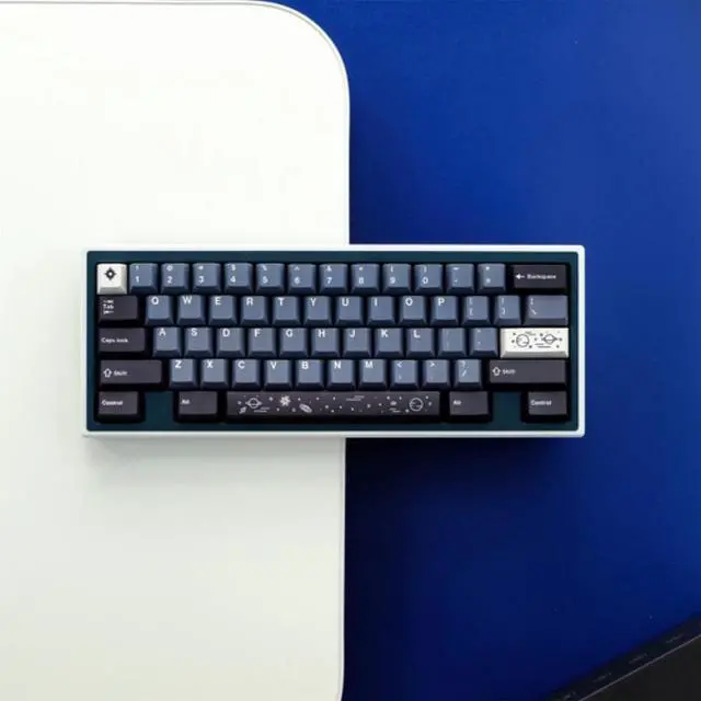 Main image of GMK Galaxy 129 Keys PBT Cherry Profile Dye Sublimation Mechanical Keyboard Personalized Keycaps For Mx Switch 61 64 68 87 104