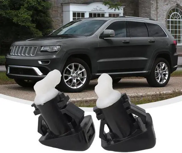 Alt view image 3 of 5 - Yassdwbn 2Pcs Windshield Wiper Water Spray Jet 68102968AB Fit For Jeep Cherokee 2014-2017