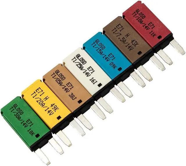 Alt view image 5 of 5 - Yassdwbn 7pcs 5-30A Circuit Breaker Blade Fuse Automatic Resetting