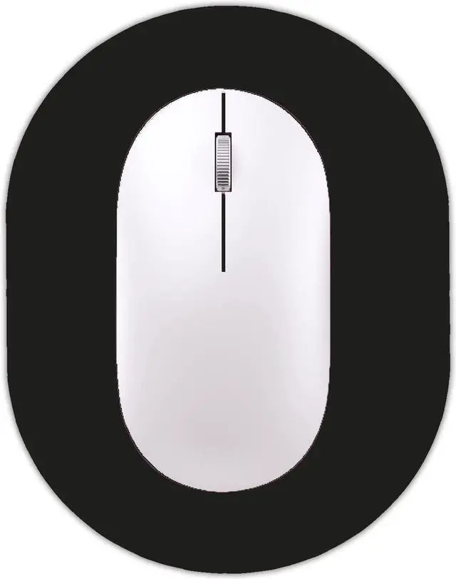 Main image of Small Mouse pad Portable Waterproof Non-Slip Rubber Bottom Suitable for Wireless Mouse Laptop Keyboard Tray for Both Men and Women Office Travel Black 5.5x7.5in