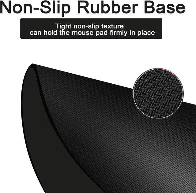 Alt view image 3 of 6 - Small Mouse pad Portable Waterproof Non-Slip Rubber Bottom Suitable for Wireless Mouse Laptop Keyboard Tray for Both Men and Women Office Travel Black 5.5x7.5in