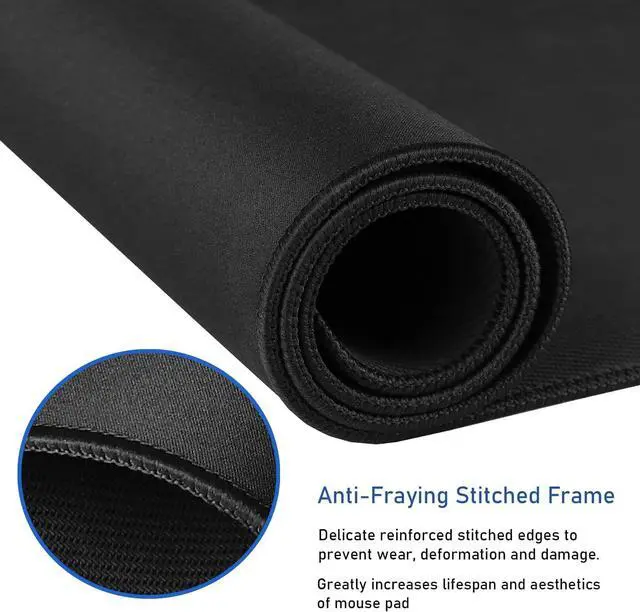 Alt view image 6 of 7 - QcK Gaming Mouse Pad - XXL Thick Cloth - Sized to Cover Desks