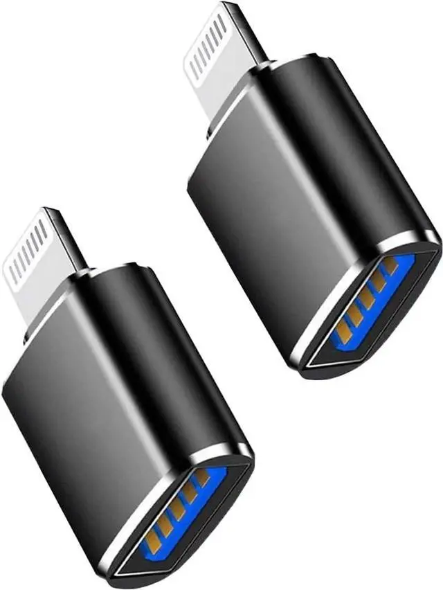 Main image of ( MFi Certified)Lightning Male to USB3.0 Female Adapter OTG Cable 2 Pack Portable USB Camera Adapter OTG Data Sync Cable for iPhone13/12/11/Xr/X/XS/8/7/Card Reader/Flash Drive/Mouse/MIDI Keyboard