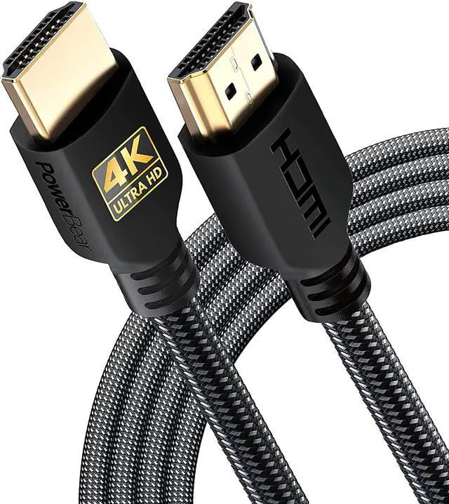 Main image of 4K HDMI Cable 10 ft | High Speed Hdmi Cables Braided Nylon & Gold Connectors 4K @ 60Hz Ultra HD 2K 1080P ARC & CL3 Rated | for Laptop Monitor PS5 PS4 Xbox One Fire TV & More