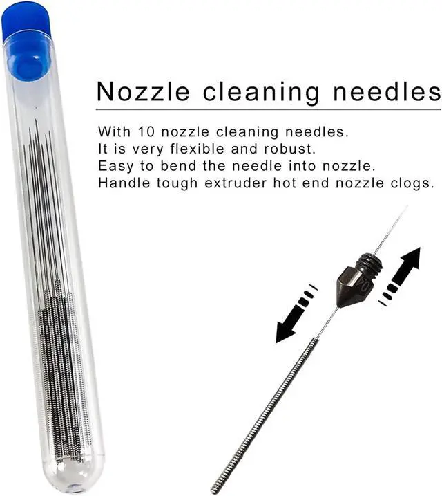 Alt view image 4 of 7 - MK8 Nozzles Hardened Steel 3D Printer Extruders Nozzles 0.4mm/ 1.75 mm High Temperature Wear Resistant Compatible with DIY Tools and A Ten-Grid Parts Box for CR-8/ CR-10/ Ender 3/ Ender 3S /5/6