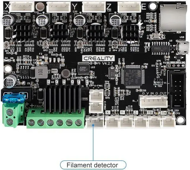 Alt view image 4 of 6 - Official Creality Ender 3 V2 Filament Runout Sensor, Smart Filament Break Detection Detector for Ender 3, Ender 3 Pro, Ender3 MaxEnder 5 Plus with 32 Bit V4.2.2/V4.2.7 Motherboard