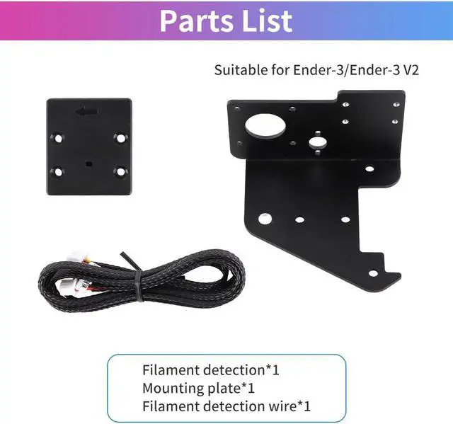 Alt view image 6 of 6 - Official Creality Ender 3 V2 Filament Runout Sensor, Smart Filament Break Detection Detector for Ender 3, Ender 3 Pro, Ender3 MaxEnder 5 Plus with 32 Bit V4.2.2/V4.2.7 Motherboard