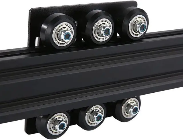 Alt view image 4 of 6 - 1-Pack Assembled 2040 V Gantry Plate Kit with 6pcs V Solid POM Wheels Only Compatible with 2040 4040 Series V Slot Aluminum Extrusion Profiles Linear Rail 3D Printer CNC Machine