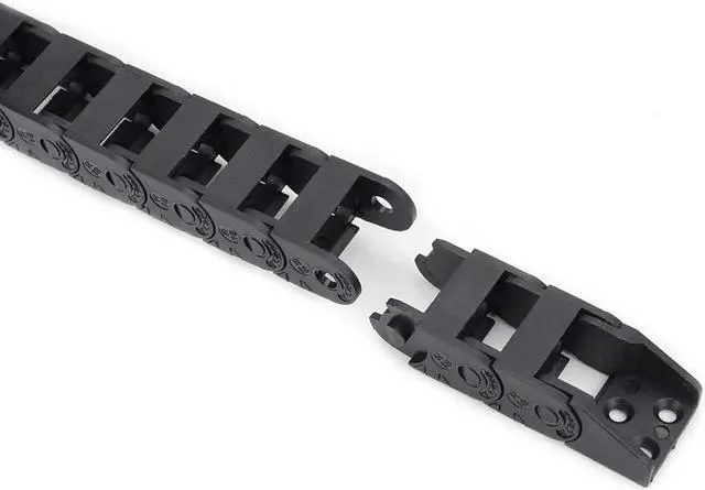 Alt view image 6 of 7 - FYSETC Drag Chain Cable Carrier 10x15mm - 39.3 inch R18 Black Plastic Flat Cable Chain: Small Radius Wire Chain Open Type with Extra 1 Pair End Connectors for CNC Router Mill 3D Printer DIY Part