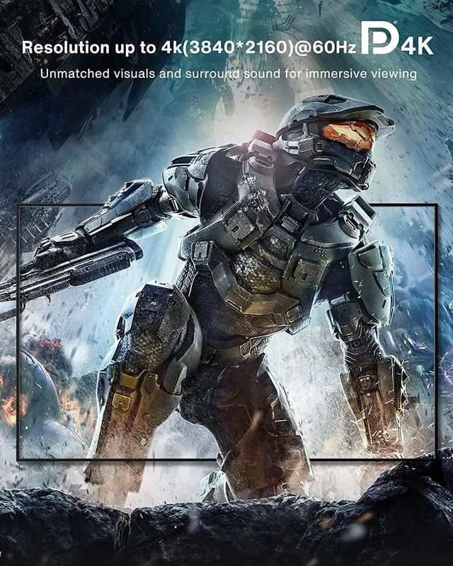 Alt view image 3 of 7 - IVANKY DisplayPort 1.2 Cable [6.6ft, 2-Pack], 4K DisplayPort to DisplayPort Cable Nylon Braided, High Speed DP Cable, Supports 2K@165Hz and 4K@60Hz, Compatible with PC, Laptop, TV - Grey