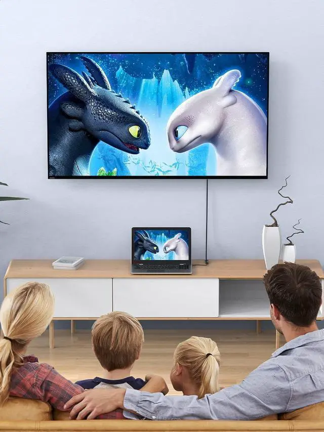 Alt view image 4 of 7 - Mini DisplayPort to HDMI Adapter Thunderbolt 2.0 4K Mini DP to HDMI Adapter Cable Compatible with MacBook Pro MacBook Air Surface Book Pro 3 4 5 Thinkpad Google Pixel Chromebook