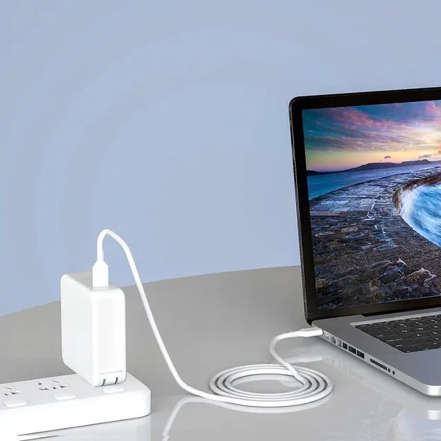 Alt view image 5 of 6 - 96W USB C Charger Replacement for MacBook Pro 16, 15, 14, 13 inch, 2018,2019,2020, 2022,2021,2023, M1 M2 MacBook Air,iPad Pro,USB C/Type c Laptop Power Adapter,6.6ft Type C to C Charger