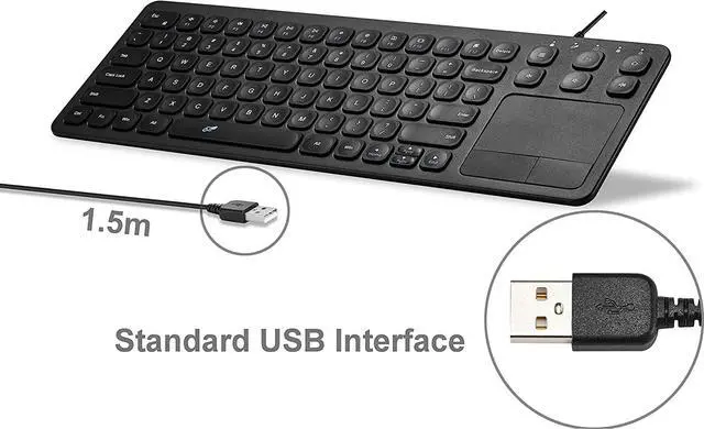Alt view image 3 of 4 - Vilros 15 Inch USB Keyboard with Touchpad-Great for Raspberry Pi