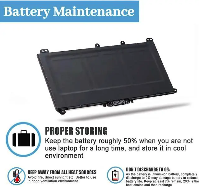 Alt view image 5 of 7 - TF03XL HT03XL L11119-855 Laptop Battery for HP Pavilion x360 15 14m-cd0003dx 14m-cd0001dx 15-cc563st 15-CC023CL 17-ar050wm 15-ck 15-cc 14-bf 14-ce 14-ck 14-bk 17-ar series HTO3XL Notebook Replacement