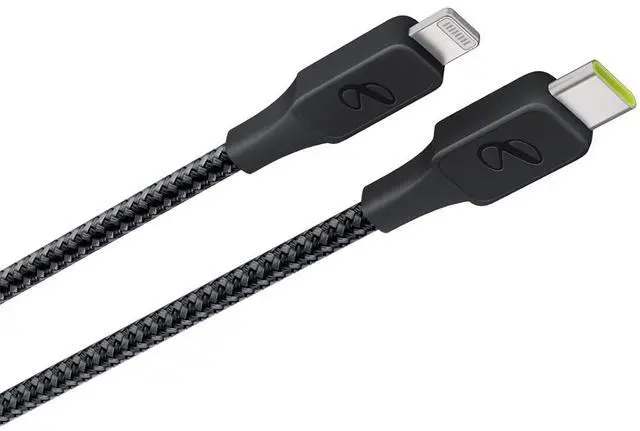 Alt view image 3 of 3 - InfinityLab InstantConnect USB-C to Lightning - 20W PD Fast Charging Cable for iPhone and iPad - Black