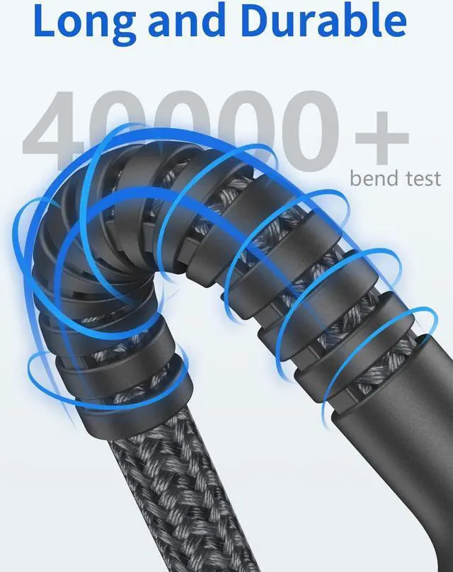 Alt view image 5 of 7 - Lightning Cable 3ft 2Pack [Apple MFi Certified] iPhone Charger Cable Nylon Braided Charging Cord Compatible with iPhone 14/13 / 12/11 / Pro Max/X/Xs Max/Xr /8 Plus/ 7 Plus/ 6S Plus / 6 Plus/iPad