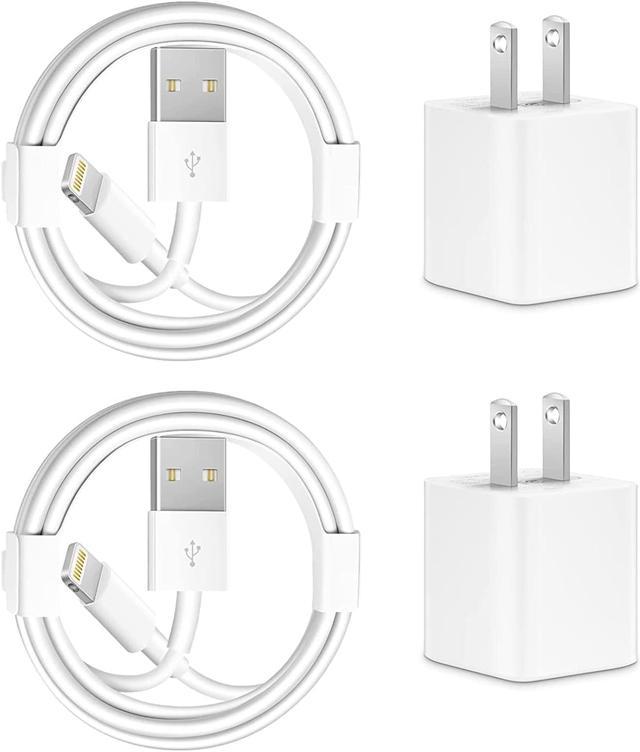 MFi Certified] iPhone Charger 2Pack 6FT USB to Lightning Cable Apple  Charging Cord USB Wall Chargers Block Power Adapter for iPhone 13/12/11/X/8  Plus/XR/XS Max/SE/iPad 