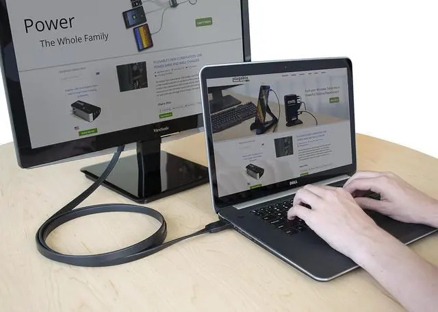 Alt view image 2 of 7 - HDMI to VGA Adapter Driverless 6 Foot (1.8 Meter) Converter Cable Supporting Up to 1920 x 1080 (60Hz)
