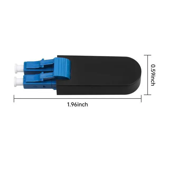 Alt view image 5 of 6 - 10 Pack LC/UPC Fiber Optic Loopback Adapter 9/125 Singlemode Optical Cable Test Adapter Connector for Testing Applications