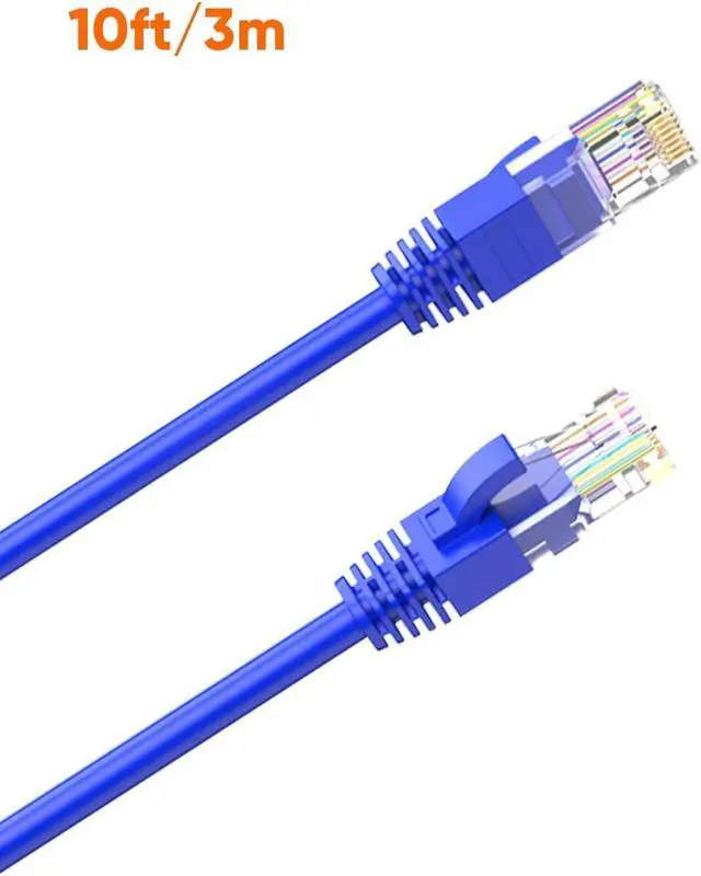 Alt view image 7 of 7 - CableCreation Cat 6a Ethernet Cable 10Feet, Network LAN Patch Cable, High Speed 10Gbps Internet Cord with Standard RJ45 Connector for PC, Computer Servers, Router, Modem, Smart TV, Printer, PS5