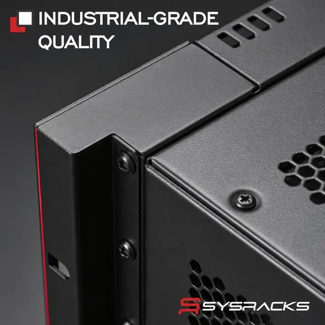Alt view image 7 of 7 - Sysracks 18U Floor Standing Server Rack Cabinet, 32-Inch Deep, for 19-Inch EIA-310 Equipment, Glass Door, Fans and PDU