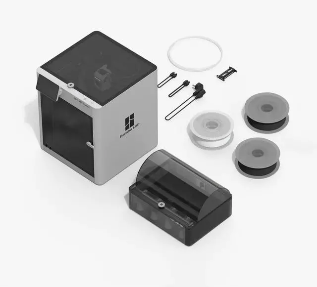 Alt view image 2 of 5 - Bambu Lab 3D Printer X1 Series Automatic leveling Large size High-speed multi-color Support 16 colors Home desktop grade X1-Carbon Combo
