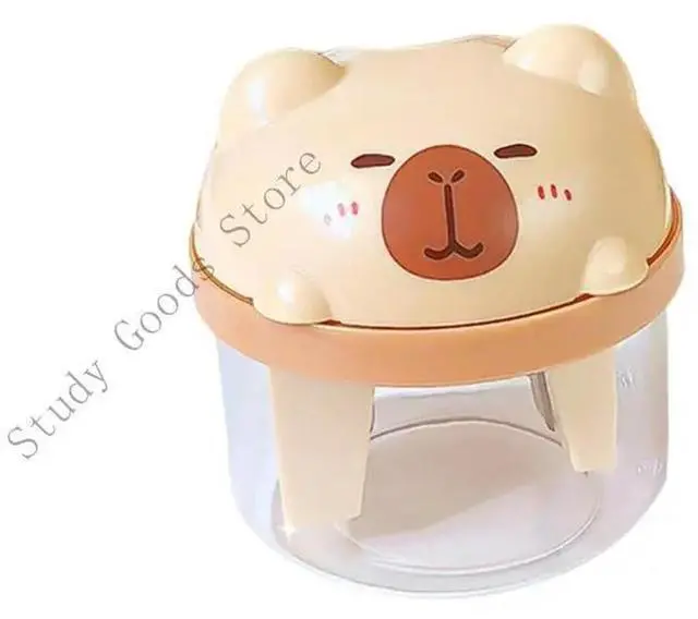 Alt view image 3 of 4 - Cartoon Animal Pencil Sharpener for Various Pencil Double Hole Manual Sharpener
