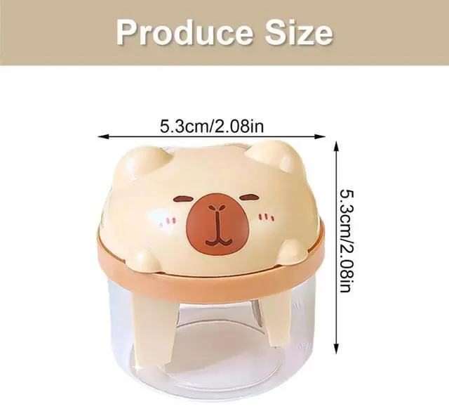 Alt view image 4 of 4 - Cartoon Animal Pencil Sharpener for Various Pencil Double Hole Manual Sharpener