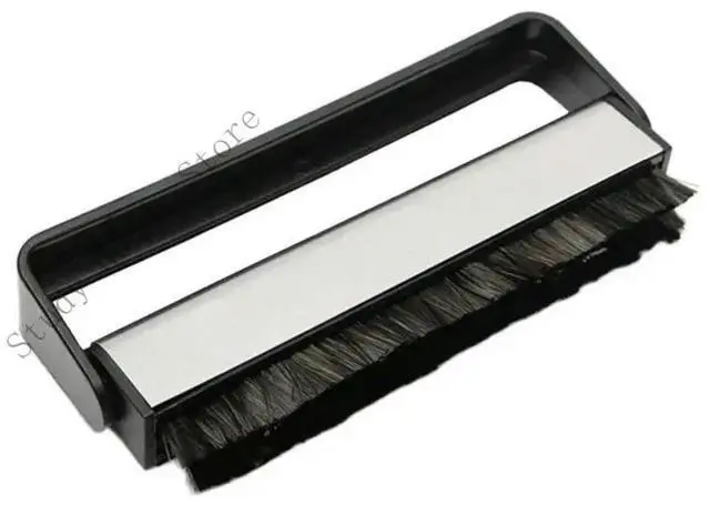 Alt view image 3 of 4 - Carbon Fiber Vinyls Record Cleaning Brush AntiStatic Ergonomic Handle for LPs and CDs
