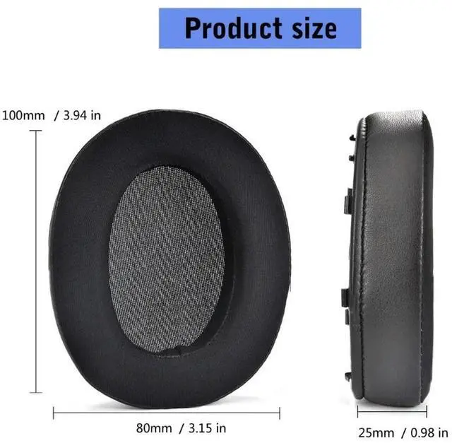 Alt view image 4 of 4 - 1 Pair Breathable Earpads for WH-XB910 XB910N Headphone Ear Muff Replacement
