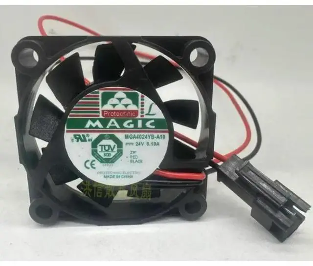 Alt view image 3 of 4 - CPU Cooler Fan for MAGIC MGA4024YB-A10 DC24V 0.10A Cooling Fan 40*40*10mm