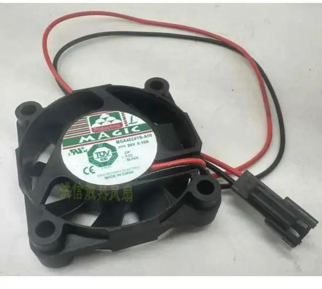 Alt view image 4 of 4 - CPU Cooler Fan for MAGIC MGA4024YB-A10 DC24V 0.10A Cooling Fan 40*40*10mm