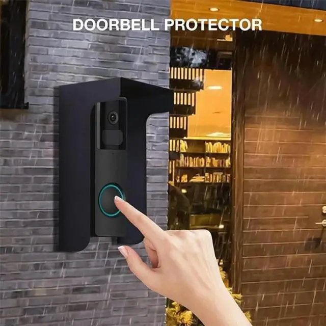 Alt view image 2 of 2 - No Drill Required Antitheft Doorbell Bracket For Renters Unobstructed Entryways