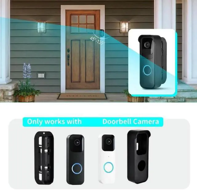 Alt view image 2 of 2 - Adhesive Doorbell Mount Video Doorbell Stand No Wall Damage Ensured for House