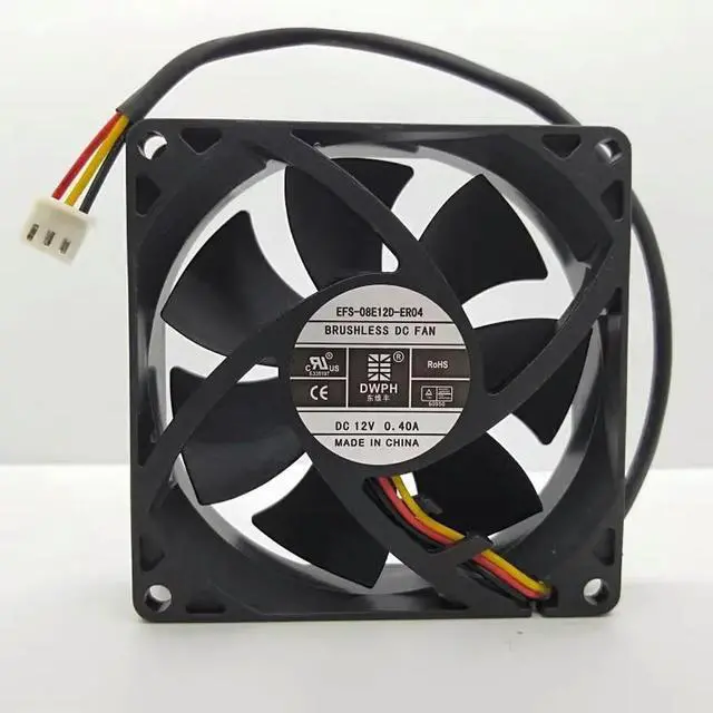 Main image of Cooler Fan for DWPH EFS-08E12D-ER04 Cooling Fan DC 12V 0.4A8025 80*80*25MM