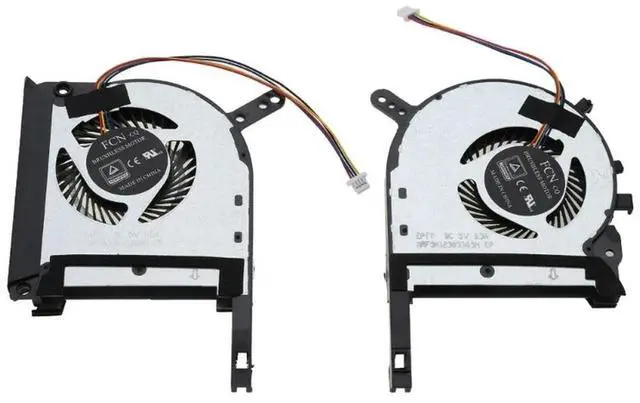Alt view image 3 of 4 - 2PCS Cooler Radiator Replacement Laptop GPU CPU Cooling Fans ForGaming FX506 FX506IV FX506IU FX506IH FX506II FX506L