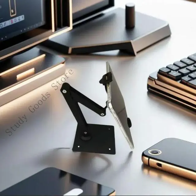 Alt view image 4 of 4 - Adjustable Tablets Desktop Stand 360 Swivels Mount for 4 to 13inch Screens Bed and Desk Use