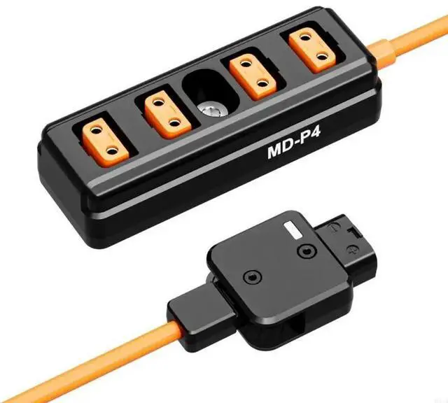 Alt view image 3 of 4 - D Tap Male To 4 Female Power Distribution Cable Power Splitter Adapter Cord For Film Production And Broadcasting Gear