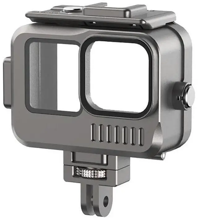 Alt view image 2 of 2 - Aluminum Waterproof Case Underwater 40M Protective Housing Shell for Gopro Hero 13 12 11 10 9 Accessories Tow Cold Shoe Design