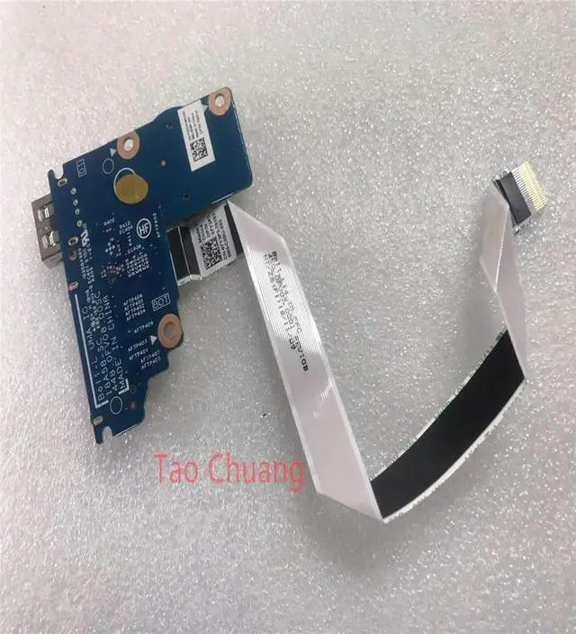 Alt view image 2 of 2 - FOR Latitude E3400 3400 USB Card Reader Board with cable 450.0FV07.0001 07Y3P3 0G6V2T