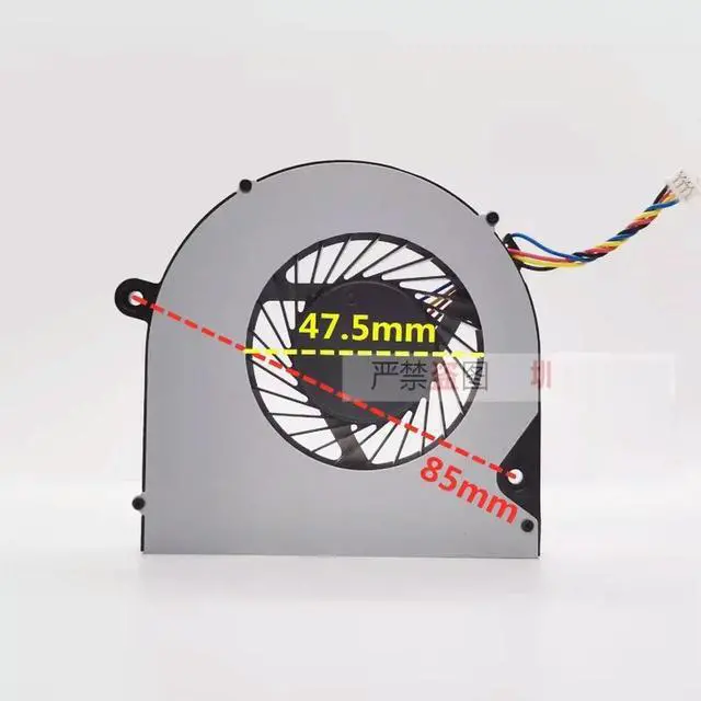 Alt view image 2 of 2 - Cooling Fan forEG75070S1-C400-S9A5V 1.56W 4-pin Temperature Controlled Turbine Fan 8010