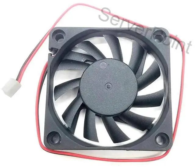 Alt view image 2 of 2 - For FONSONING FSY60S12M DC12V 0.20A 60x60x10mm 2Pin Server Cooling Fan