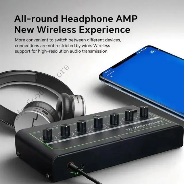Alt view image 4 of 4 - Compactly HiFi Amplifier For Gaming PC USB C Opticals 3.5mm Auxs Input